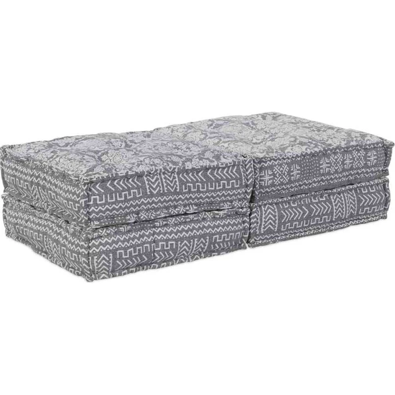 vidaXL Modulssofa 2 stk Lysegrå 140 x 70 x 36 cm Stof