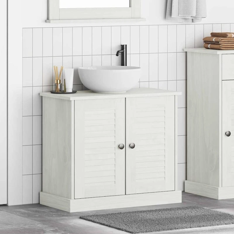 vidaXL Vaskeskab VIGO antik hvid 68 x 34 x 59 cm