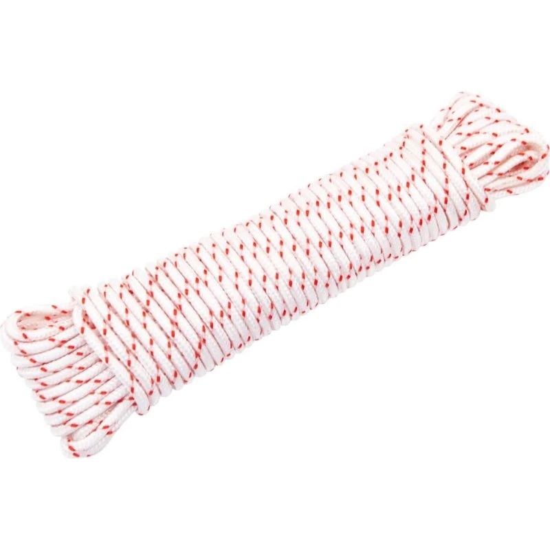 vidaXL startsnor Ø5 mm 10 m hvid og rød