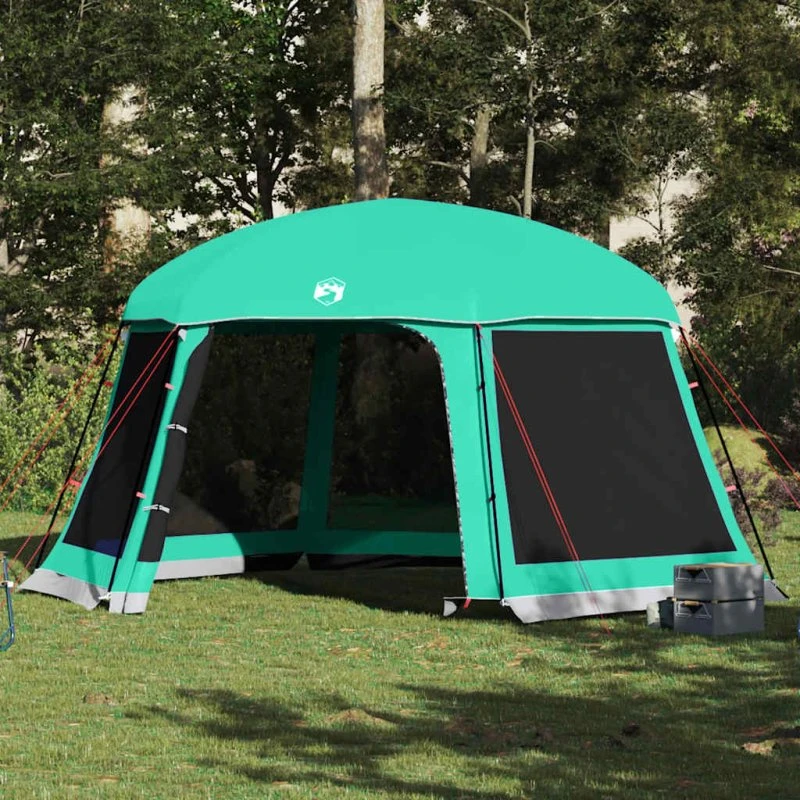 vidaXL Pooltelt 512x458 cm havgrøn med aftagelig flue og netvægge