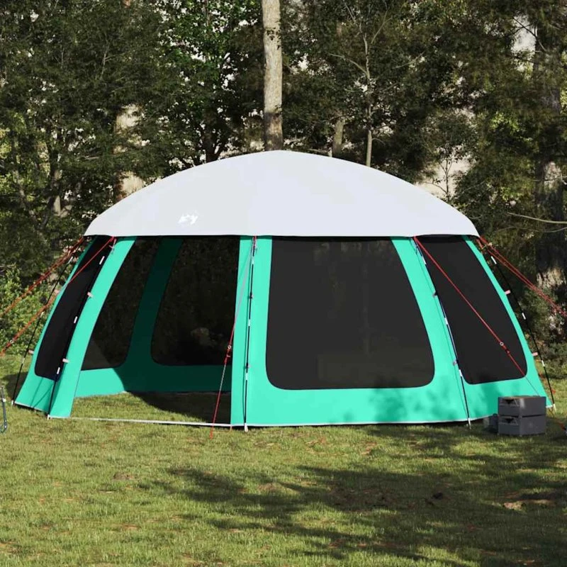 vidaXL Pooltelt 510x510 cm havgrøn med aftagelig flue og netvægge