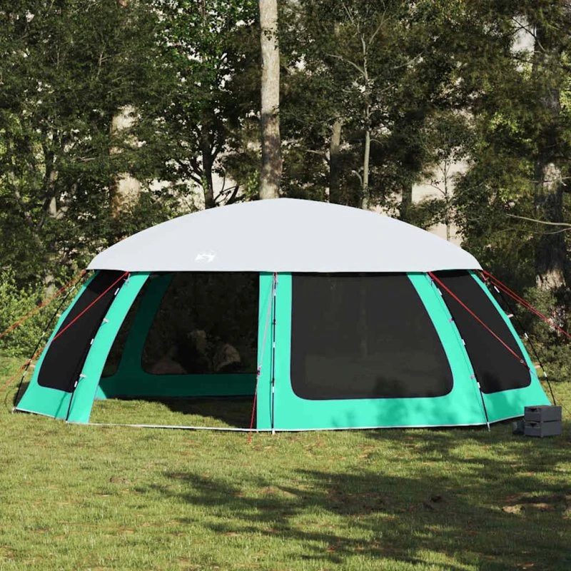 vidaXL Pooltelt 690x690 cm havgrøn med flue og netvægge