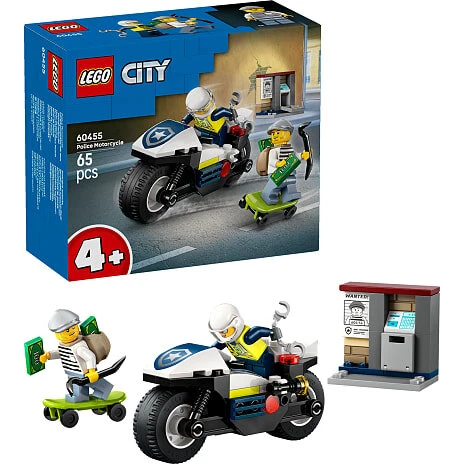 LEGO City Politimotorcykel på forbryderjagt 60455