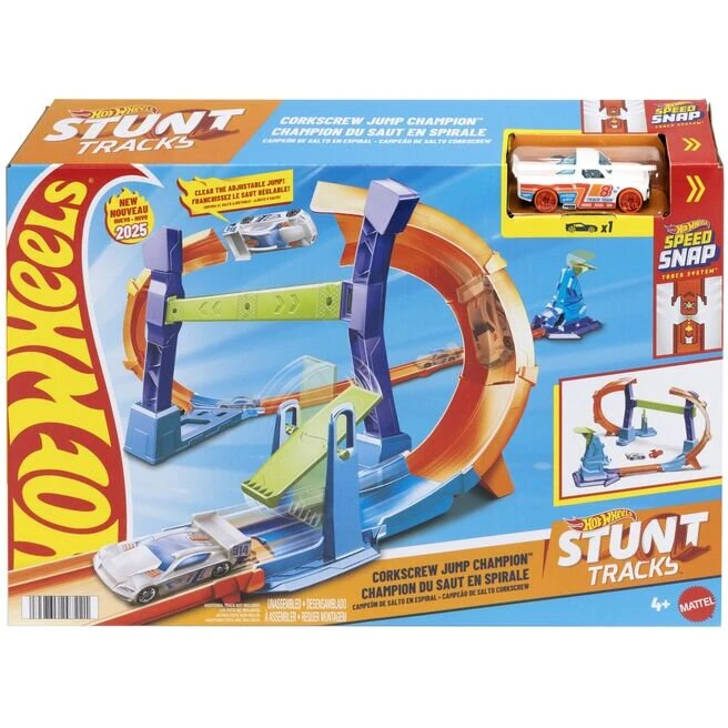 Hot Wheels Stunt Tracks Corkscrew Jump racerbane