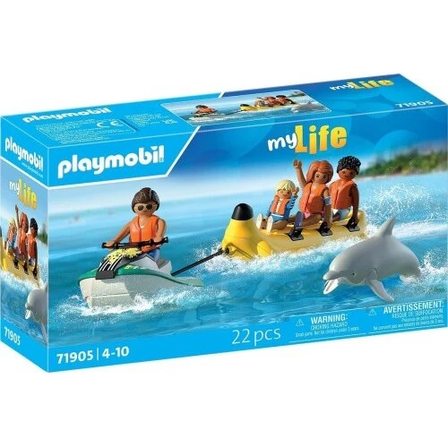Playmobil My Life Banana Boat Trip – 3 figurer, delfin