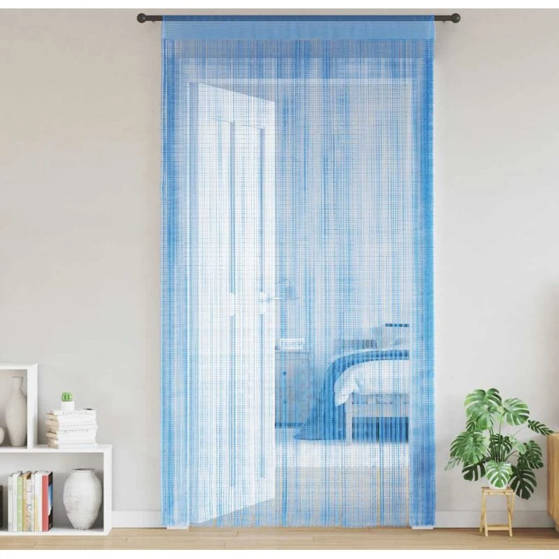 vidaXL Trådgardiner 2 stk. 100x250 cm lyseblå