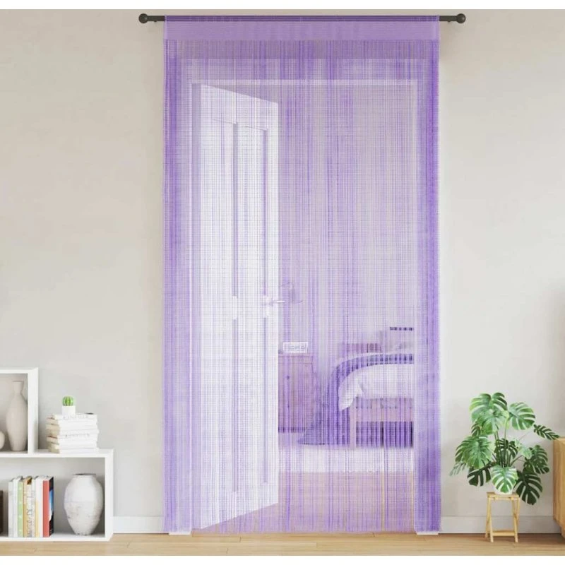 vidaXL Trådgardiner 2 stk. 100x250 cm lilla