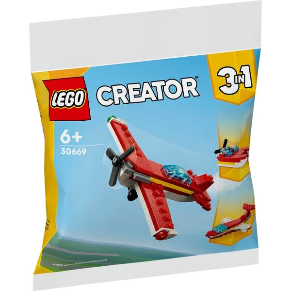 LEGO Rødt fly 3-i-1, 51 dele