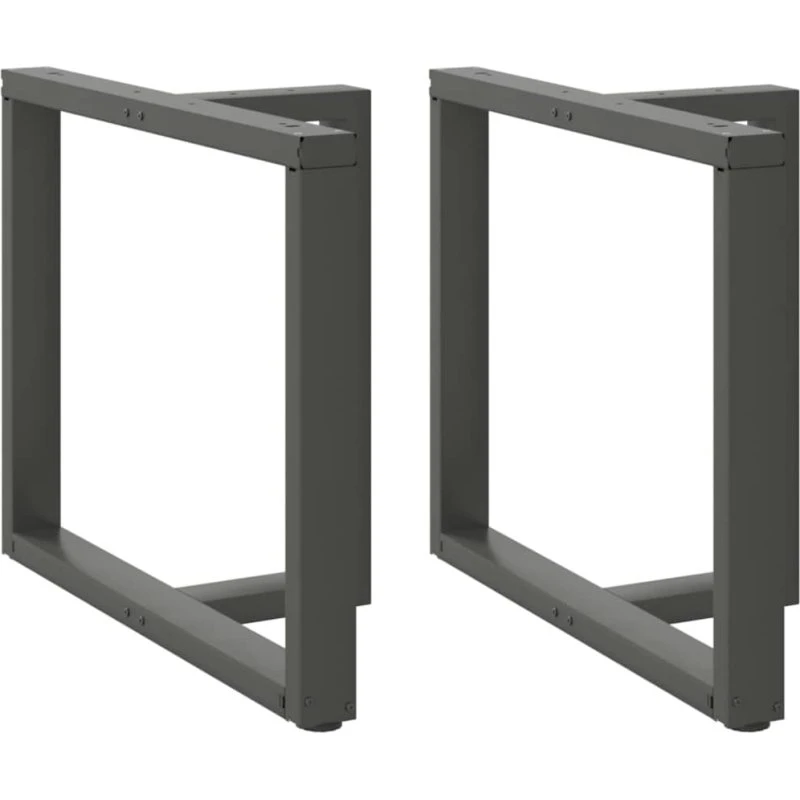 vidaXL T-formet spisebordsben 2 stk. antracit 90x35x(72-73) cm stål