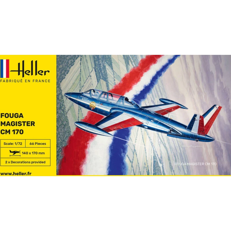 Fouga Magister CM 170 plastbyggesæt 1:72