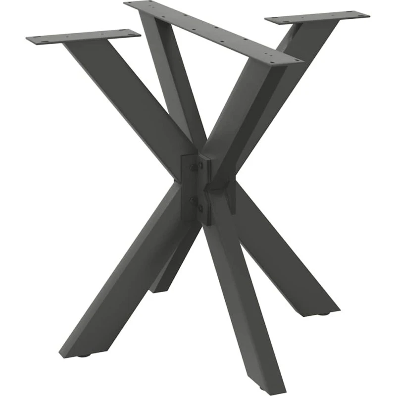 vidaXL spisebordben edderkopformet antracit 85x85 cm