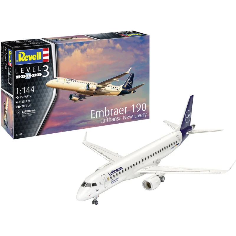 Revell Embraer 190 Lufthansa New Livery 1:144
