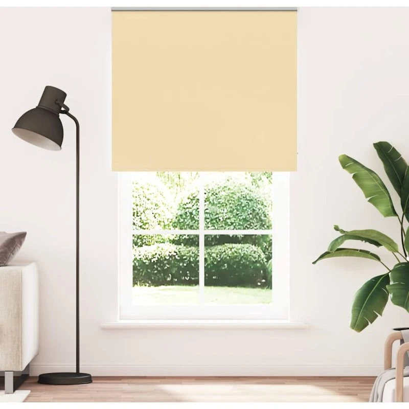 vidaXL Rullegardin Mørklægning 130x210 cm, 126,6 cm Stofbredde, Polyester