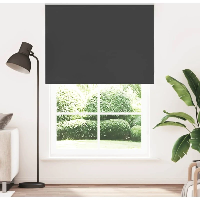 vidaXL Rullegardin Mørklægning 150x210 cm, Sort, 100% Polyester