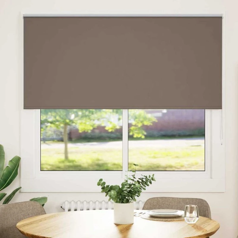 vidaXL Rullegardin Mørklægning 150x130 cm Brun