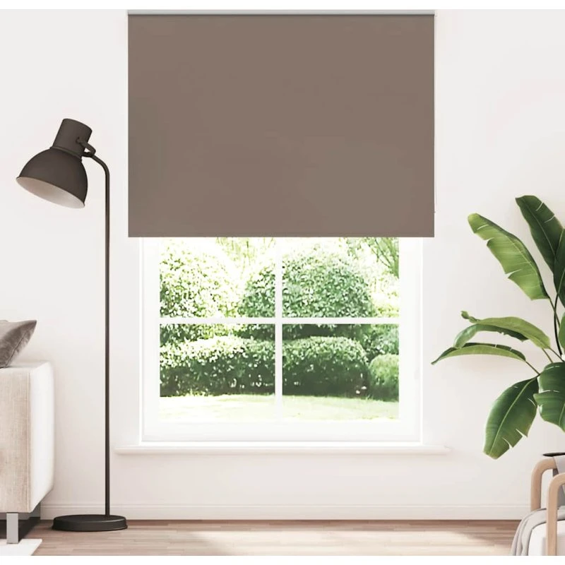 vidaXL Rullegardin Mørklægning 150x210 cm, Brun, 100% Polyester