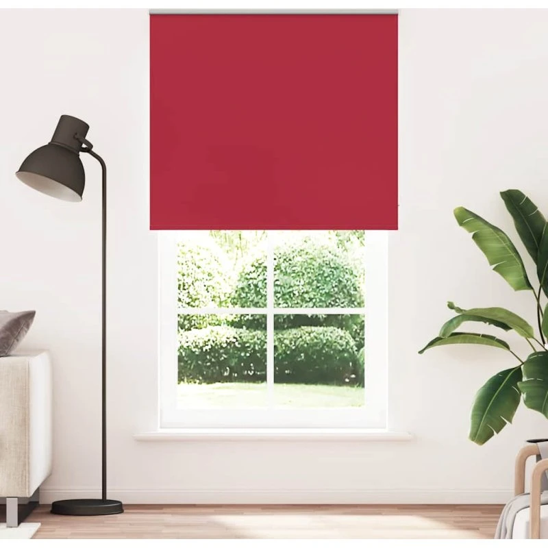 vidaXL Rullegardin Mørklægning 130x210 cm, 126,6 cm stofbredde, polyester