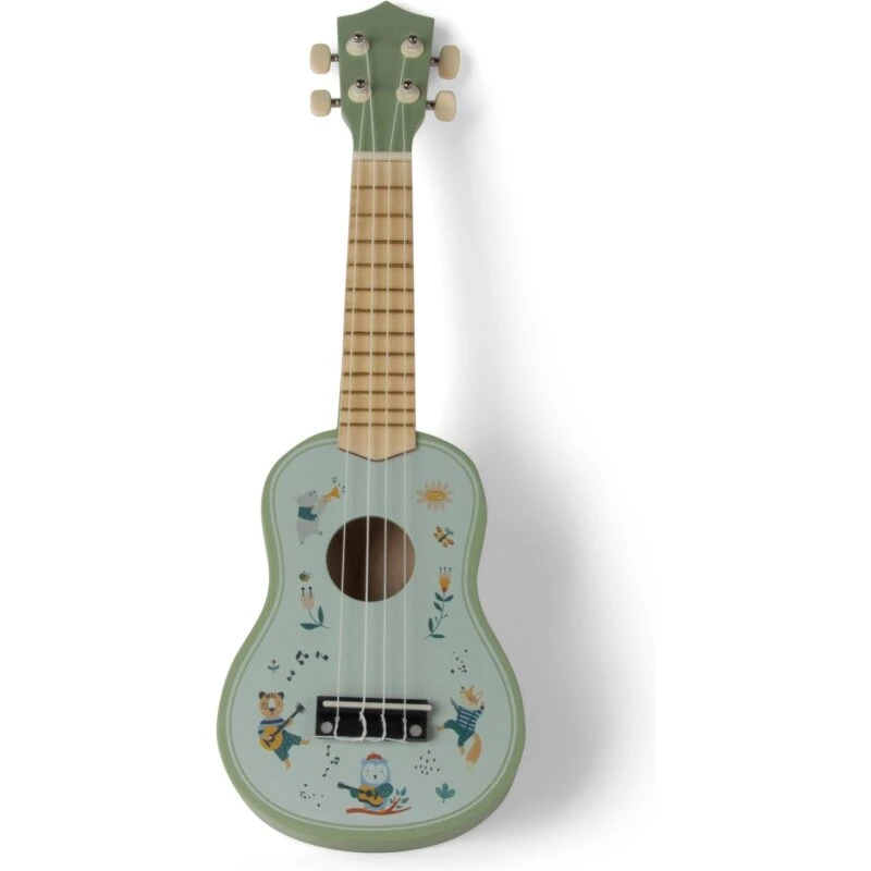 WOOD Træguitar L 53,2 cm – mintgrøn i gaveæske
