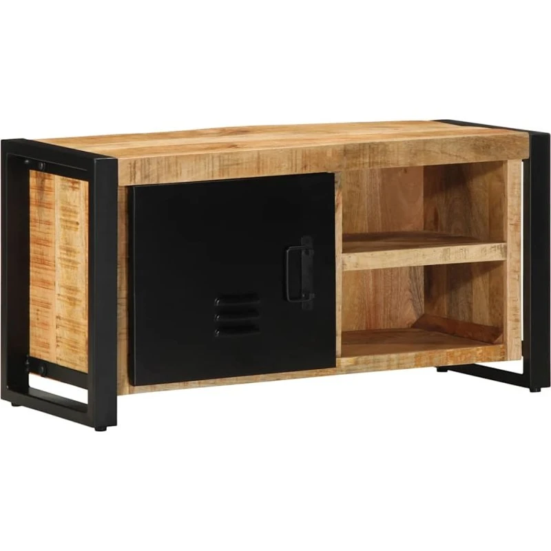 vidaXL tv-bord 80x30x40 cm massivt ru mangotræ