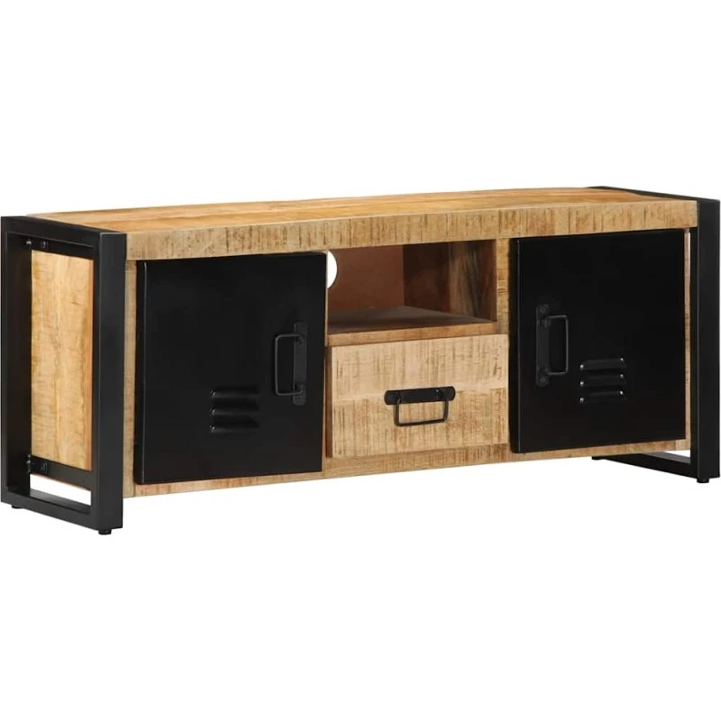 vidaXL Tv-bord 100x30x40 cm massivt ru mangotræ