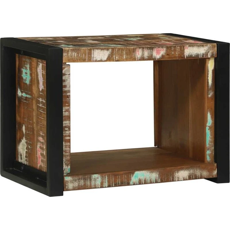 vidaXL Væg Cube med opbevaring Brun 55 x 35 x 40 cm