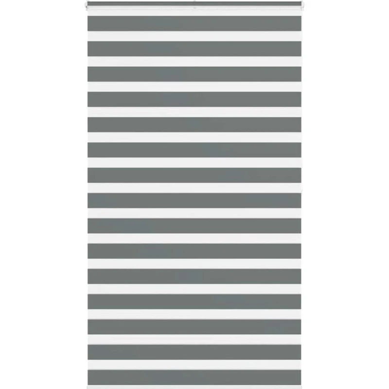 vidaXL Zebragardin Mørkegrå 135x200 cm