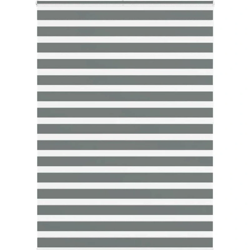 vidaXL Zebragardin Mørkegrå 155x200 cm