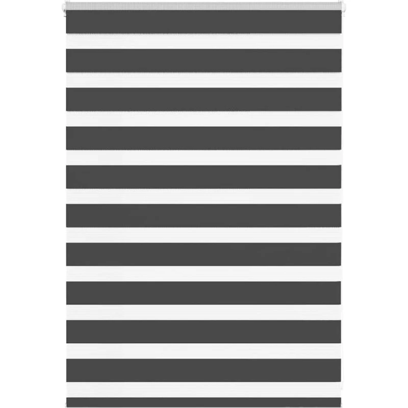 vidaXL Zebragardin Sort 110x100 cm, 105,9 cm stofbredde, polyester