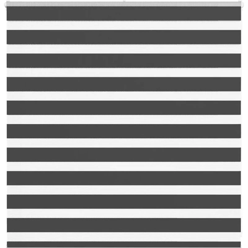 vidaXL Zebragardin Sort 140x100 cm, 135,9 cm stofbredde, polyester
