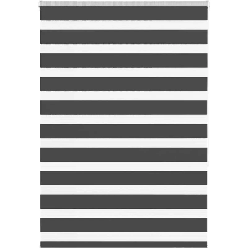 vidaXL Zebragardin Sort 105x150 cm, 100,9 cm bred, polyester