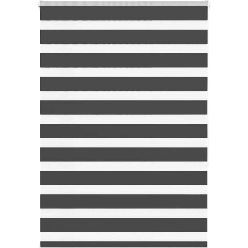 vidaXL Zebragardin Sort 110x150 cm, 105,9 cm Stofbredde, Polyester