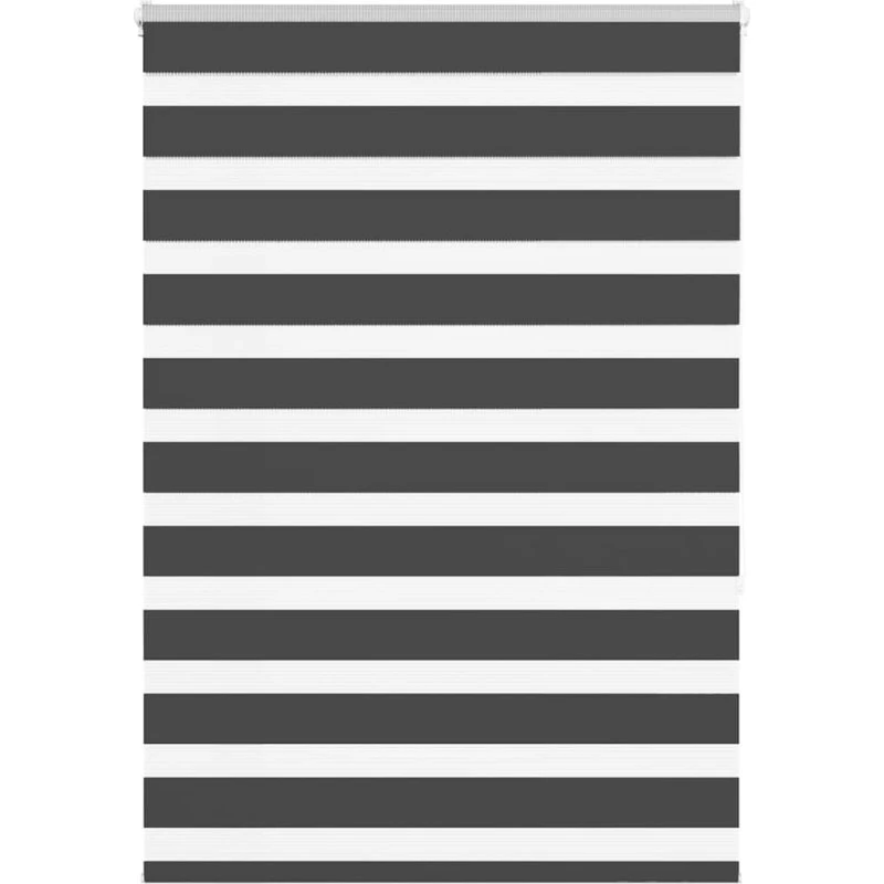 vidaXL Zebragardin Sort 115x150 cm, 110,9 cm Stofbredde, Polyester