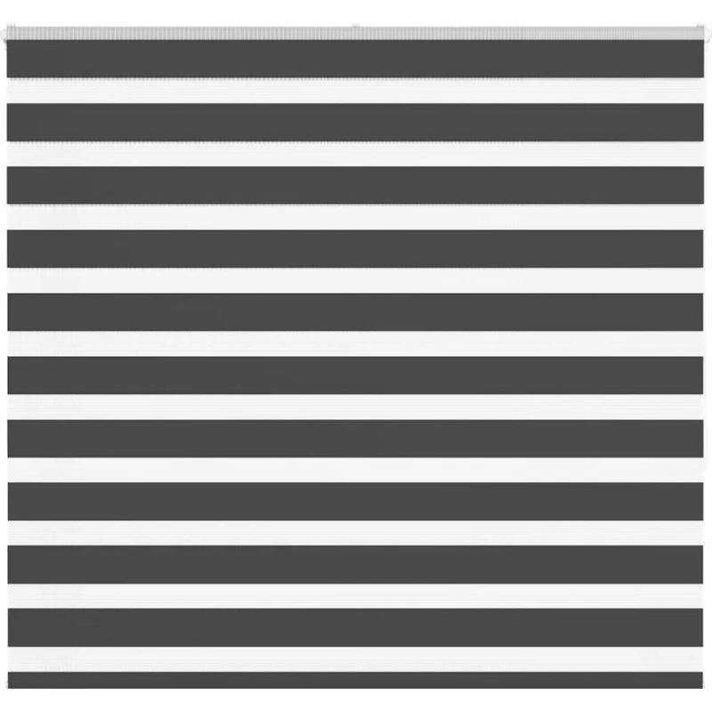 vidaXL Zebragardin Sort 165x150 cm, 100% Polyester