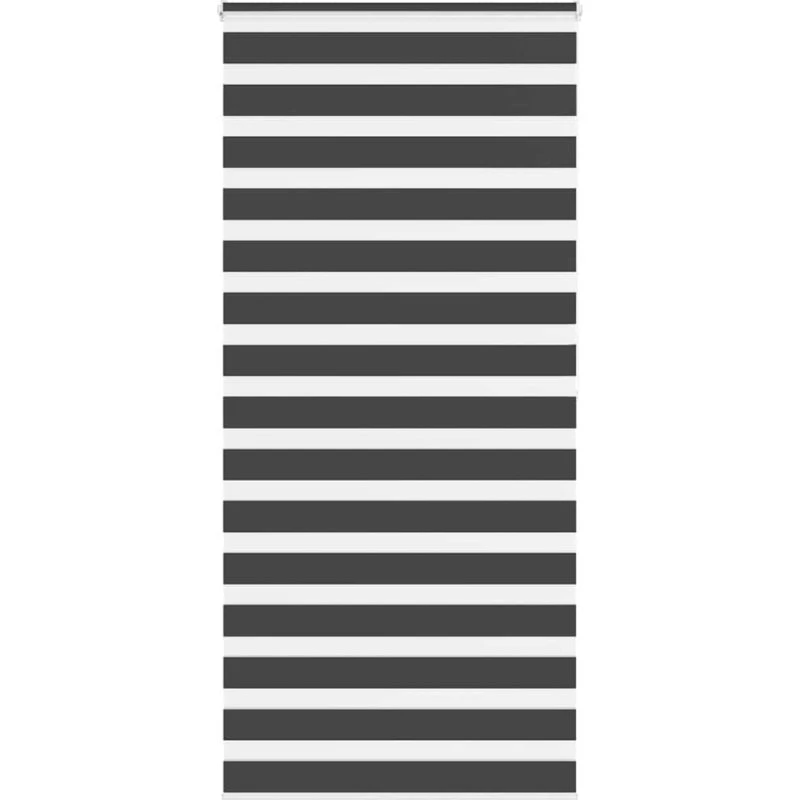 vidaXL Zebragardin Sort 110x200 cm, 105,9 cm bred, polyester