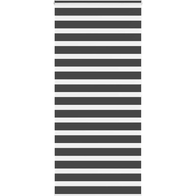 vidaXL Zebragardin Sort 115x200 cm, 100% Polyester
