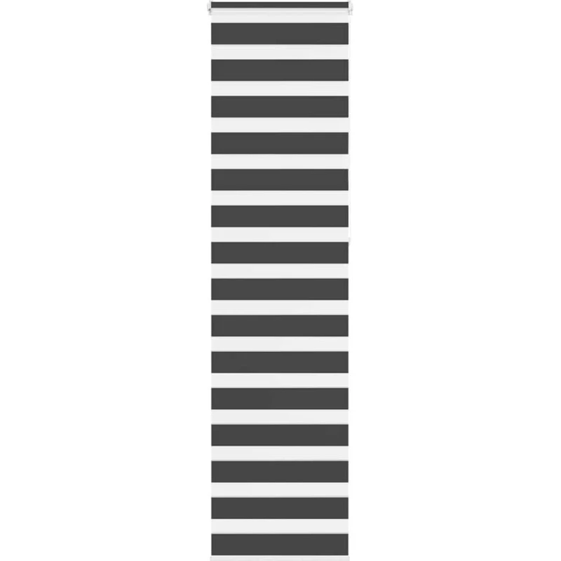 vidaXL Zebragardin Sort 55x230 cm, 100 % Polyester