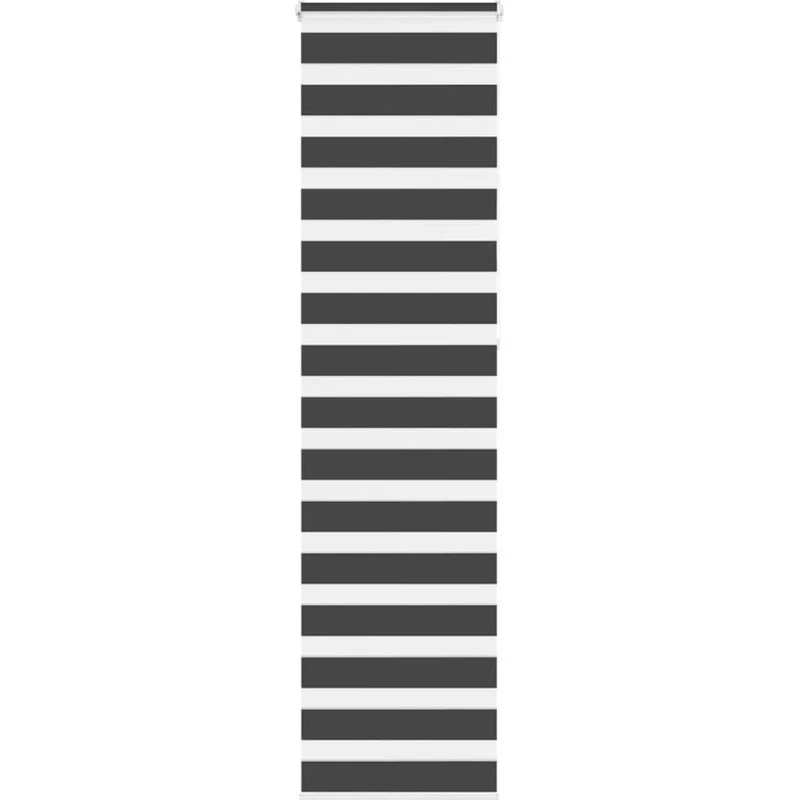 vidaXL Zebragardin Sort 60x230 cm, 100% Polyester