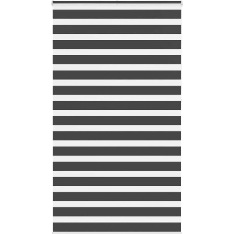 vidaXL Zebragardin Sort 125x230 cm, 120,9 cm stofbredde, polyester