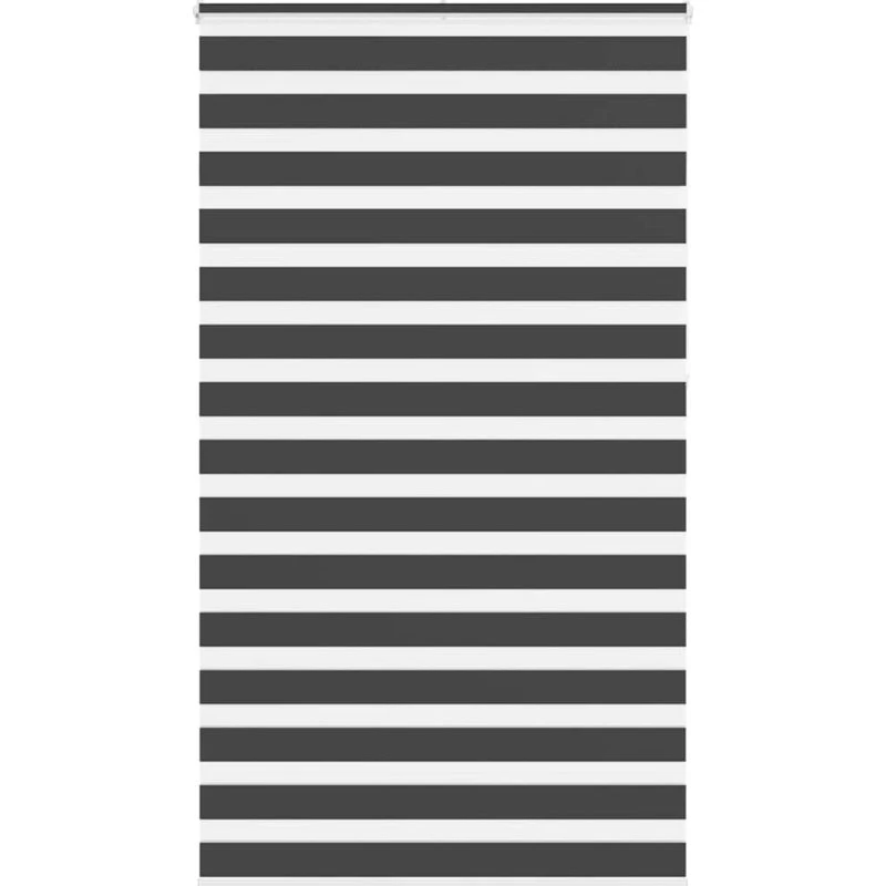 vidaXL Zebragardin Sort 130x230 cm, 125,9 cm stofbredde, polyester