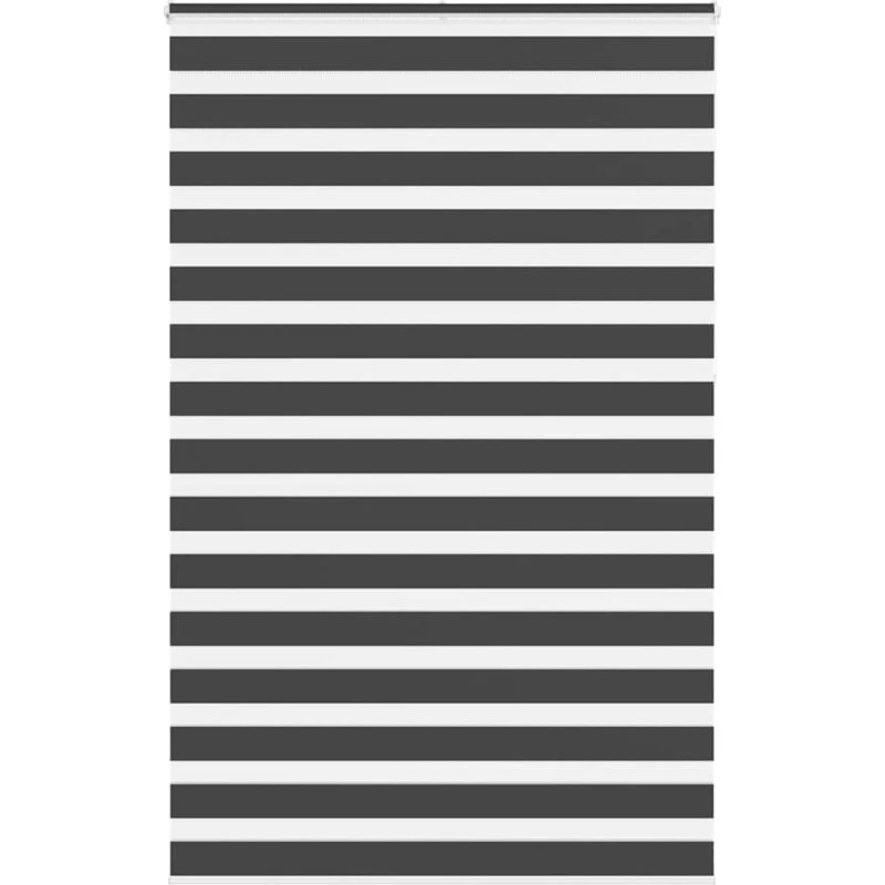 vidaXL Zebragardin Sort 140x230 cm, 135,9 cm stofbredde, polyester