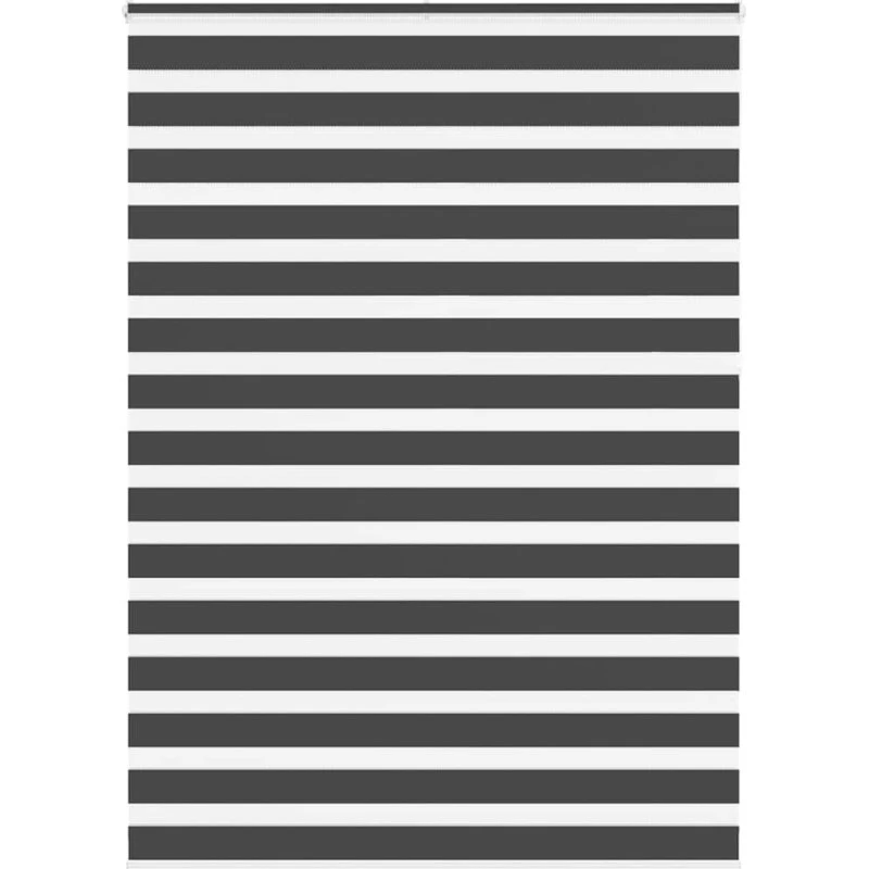 vidaXL Zebragardin Sort 165x230 cm, 100% Polyester