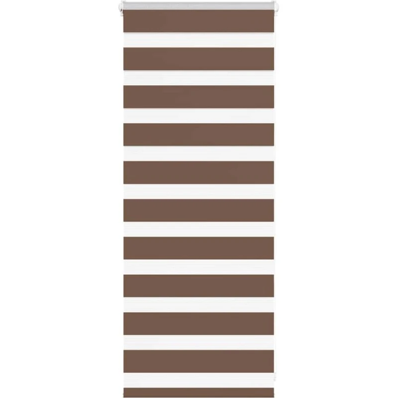 vidaXL Zebragardin brun 65x100 cm, 60,9 cm stofbredde, polyester