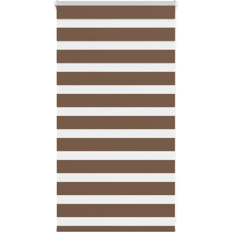 vidaXL Zebragardin Brun 85x100 cm, 100% Polyester