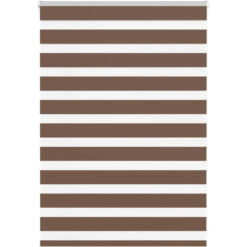 vidaXL Zebragardin Brun 95x100 cm, 100% Polyester