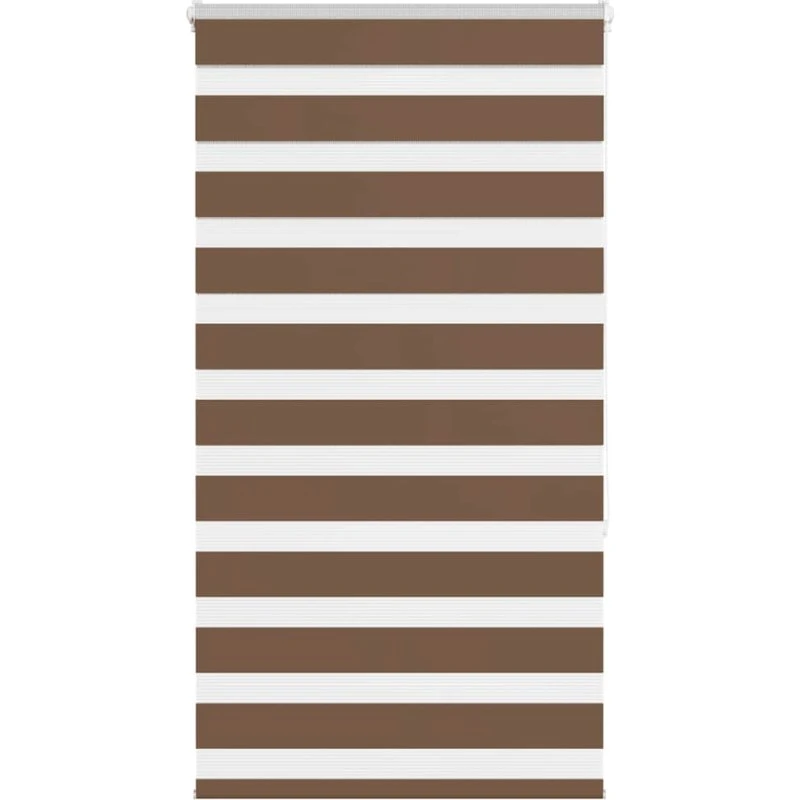vidaXL Zebragardin Brun 85x150 cm, 100% Polyester
