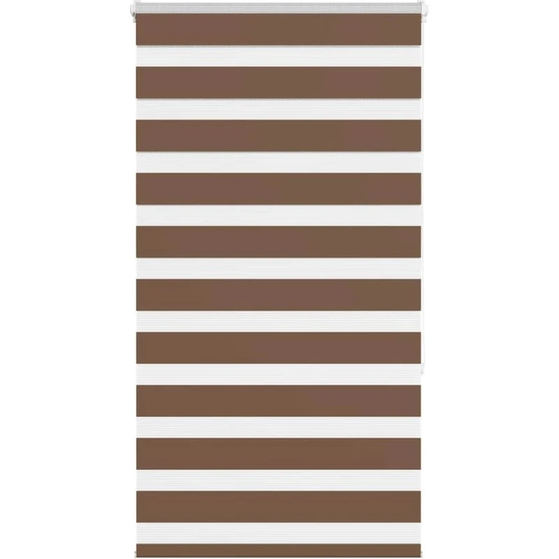vidaXL Zebragardin Brun 90x150 cm, 100% Polyester