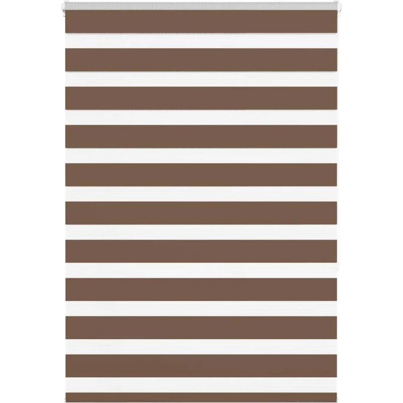 vidaXL Zebragardin Brun 95x150 cm, 100% Polyester