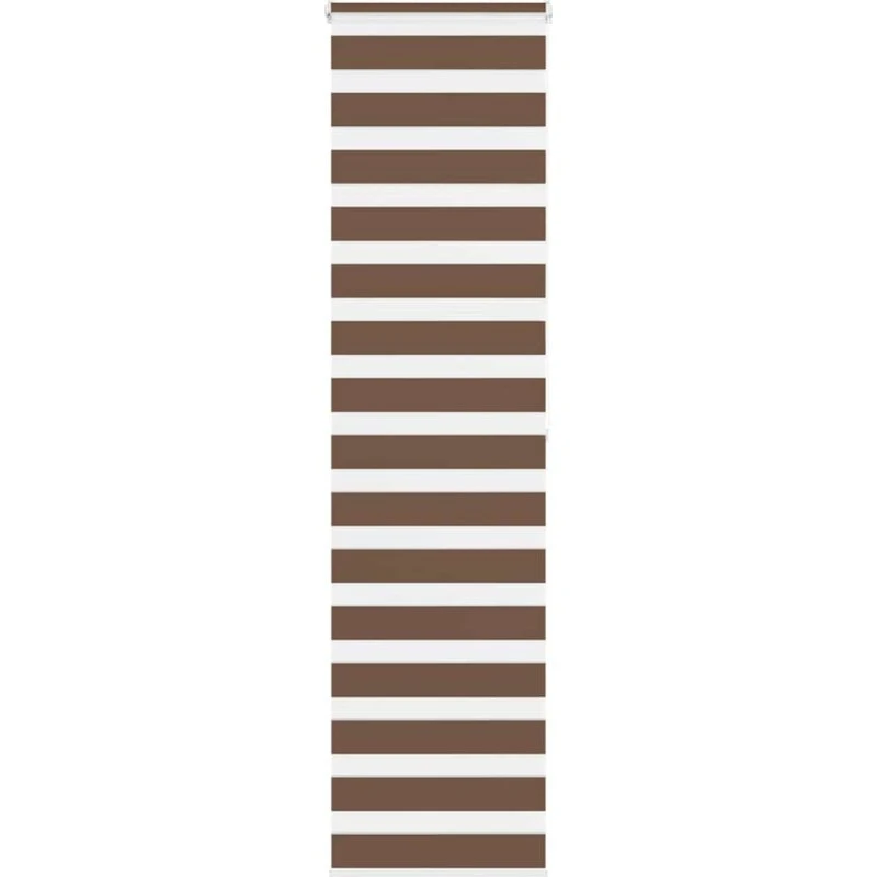 vidaXL Zebragardin Brun 65x200 cm, 60,9 cm Stofbredde, Polyester