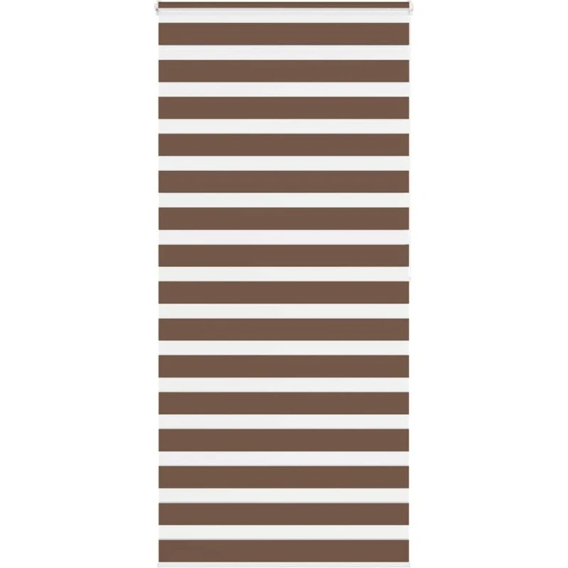 vidaXL Zebragardin Brun 95x200 cm, 90,9 cm Bredde, Polyester