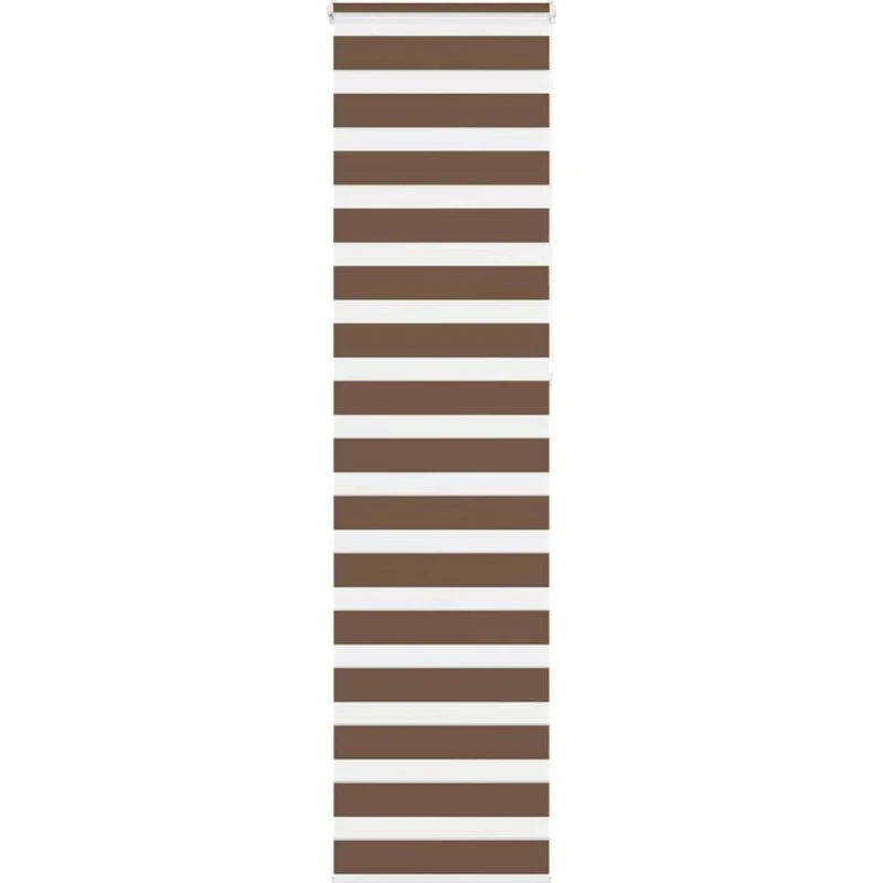 vidaXL Zebragardin Brun 55x230 cm, 100% Polyester